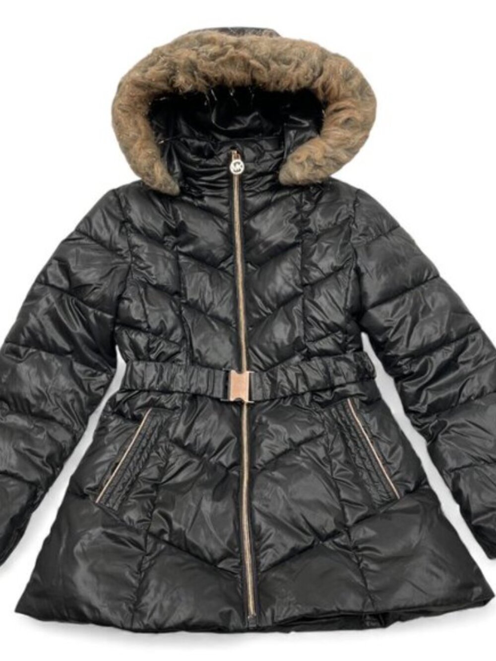 Michael Kors Puffer Removable Hood Winter Coat Jacket Parka Girls Kids 10-12